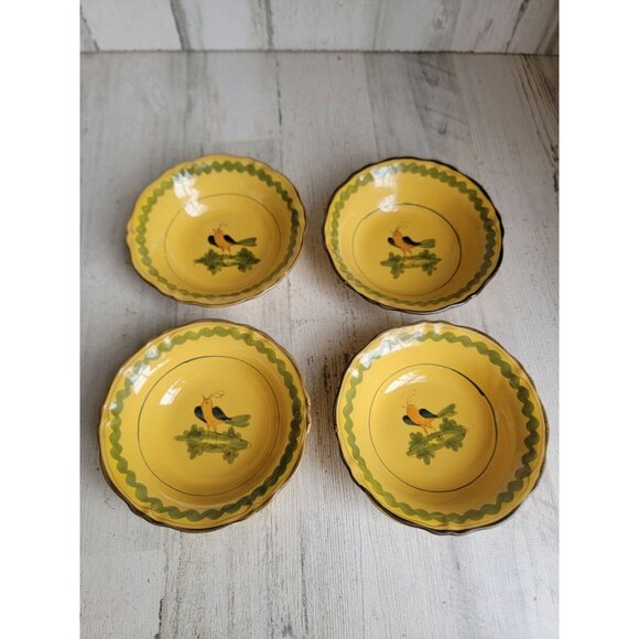 Vintage Italian‎ bird Robin Italy bowl home decor soup set - Picture 2 of 9